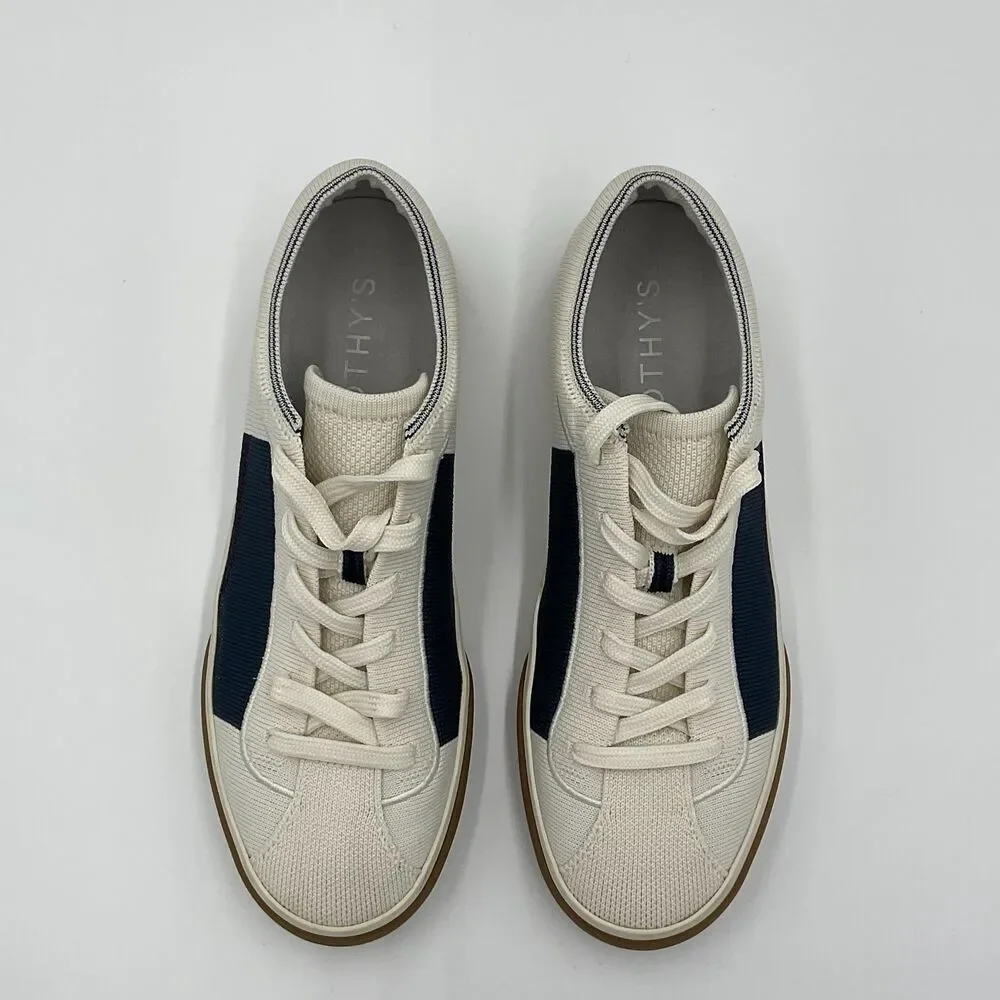 Rothys Lace Up Sneakers Blue Blackberry‎ Color Block Shoes Womens Size 8 EUC